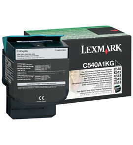 LEXMARK C54x,X54x Blk Rtn 1K Cartrige -( Product Line - Enterprise )- C540A1KG - Immagine 1